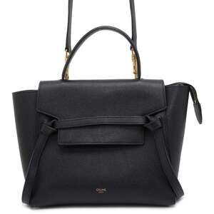 Celine Handbag Belt Bag Body Crossbody Bag Leather Shoulder Black